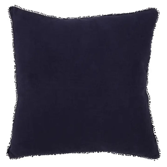 Pillow - Navy Pompom