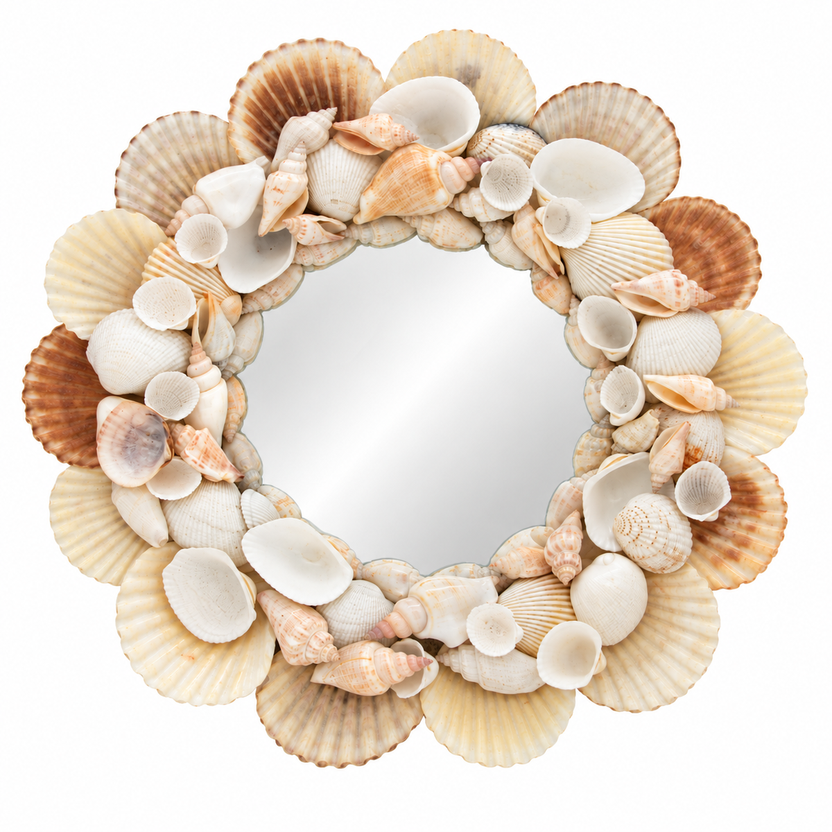 Assorted White Shell Mirror