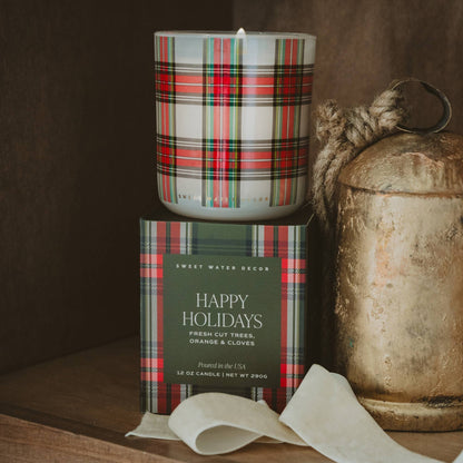 Happy Holidays Soy Candle