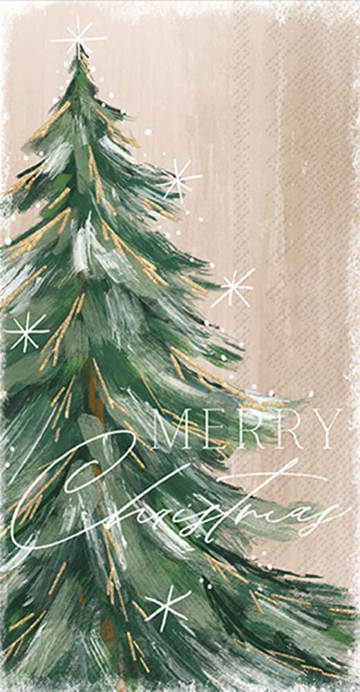 Paper Guest Towels w/Tree Christmas