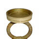 Rattan Ring Candle Holders S/2