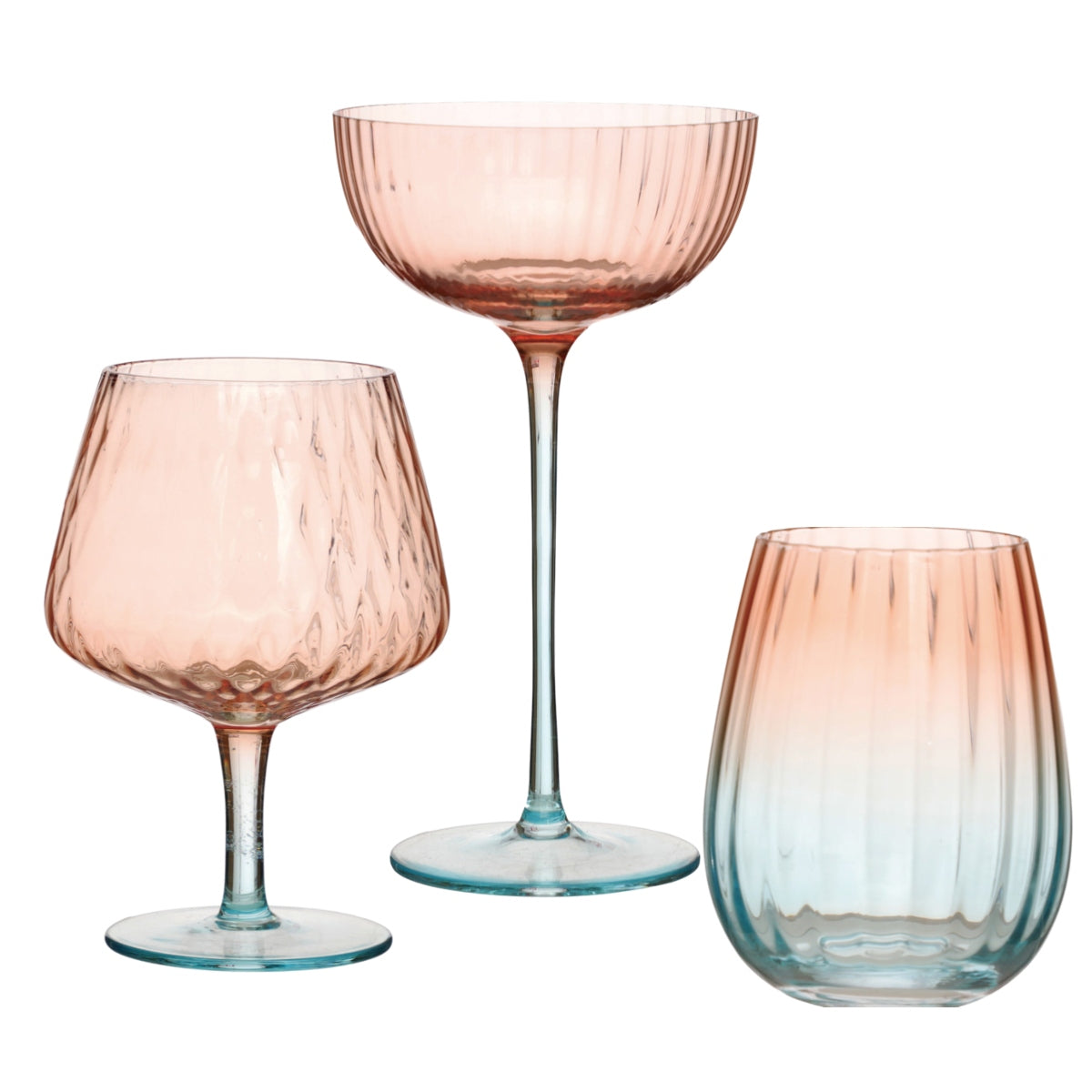 Two-Tone Wine Glasses