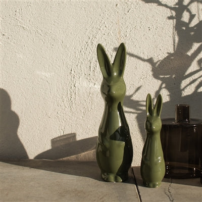 Green Ceramic Bunny Set