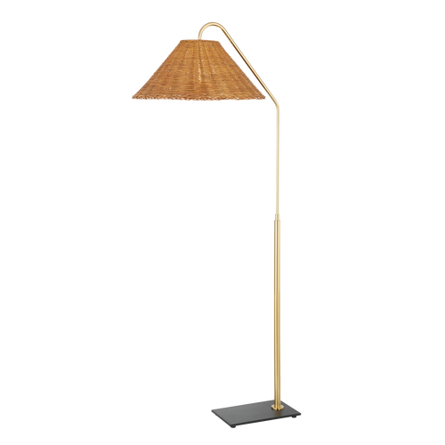 Floor Lamp w/woven shade
