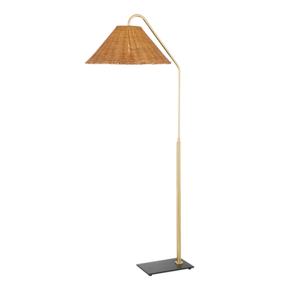 Floor Lamp w/woven shade