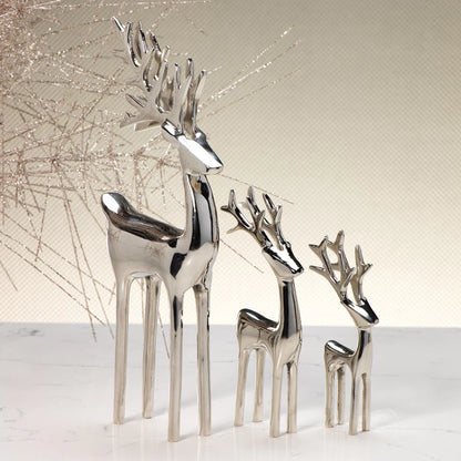 Reindeer in Polished Nickel