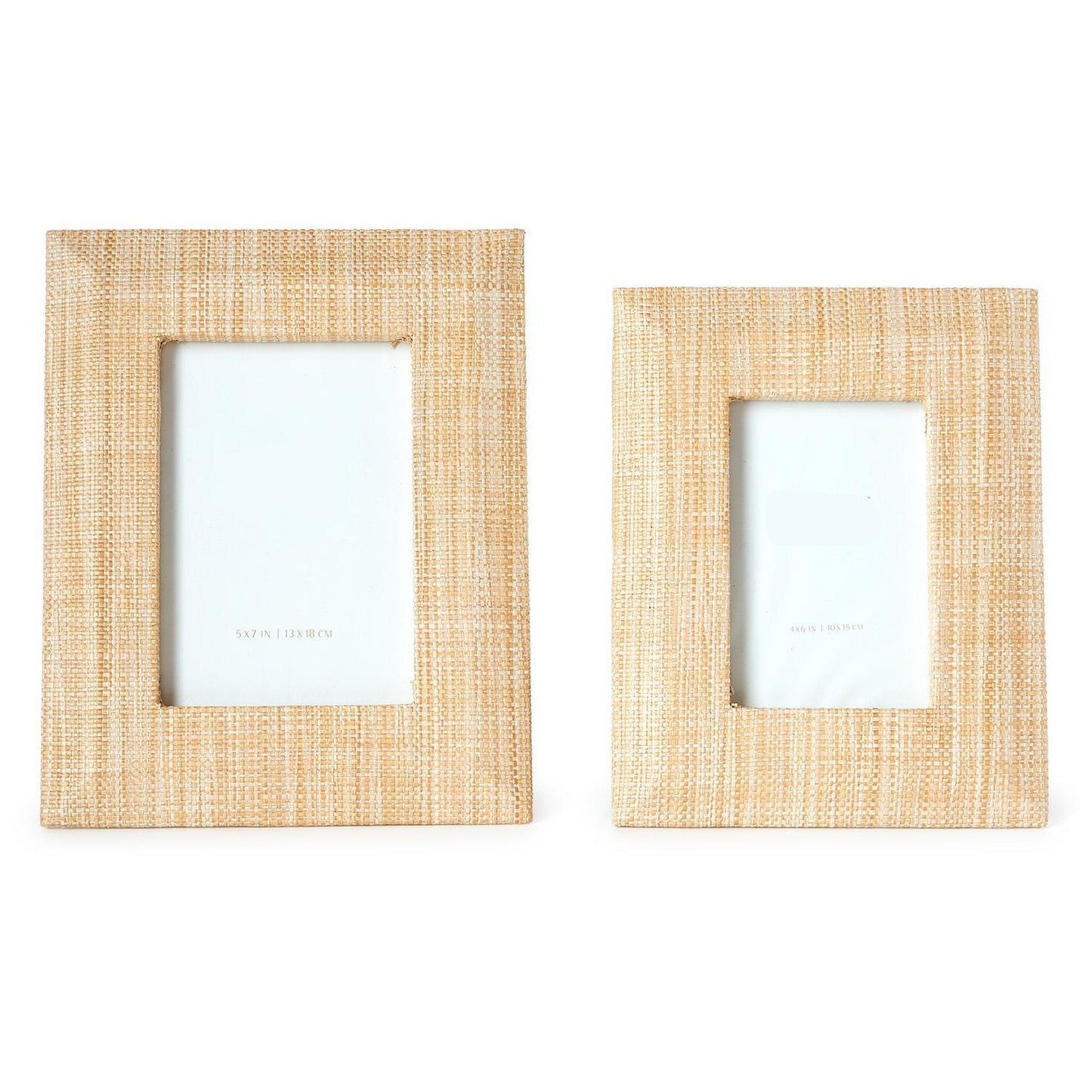 Grasscloth photo frame