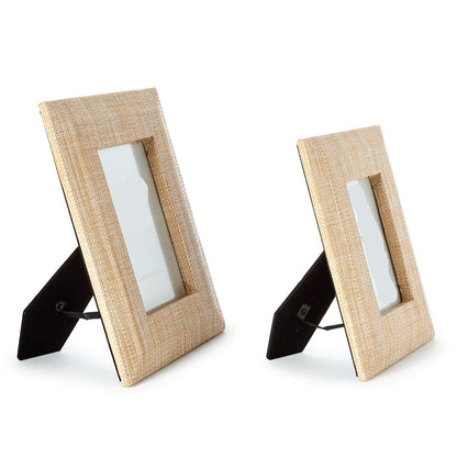 Grasscloth photo frame