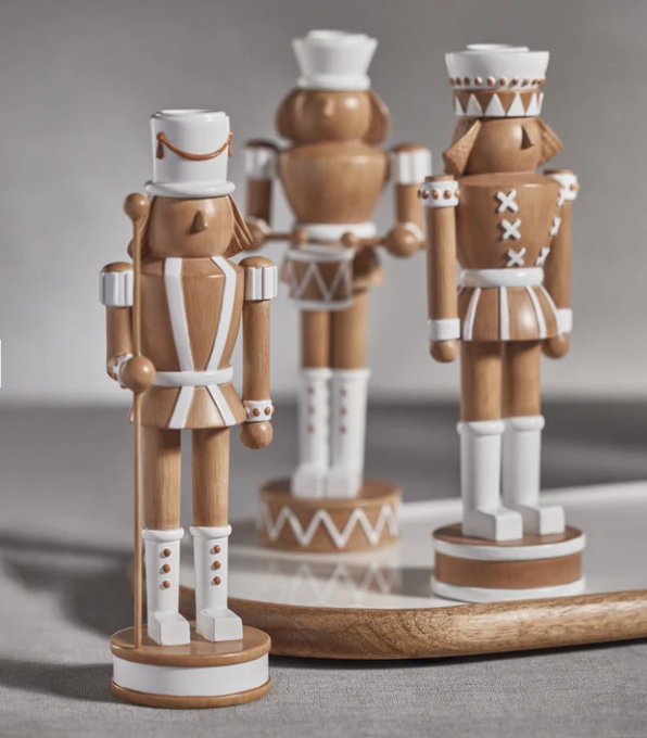 Nutcracker Taper Holder with Pole