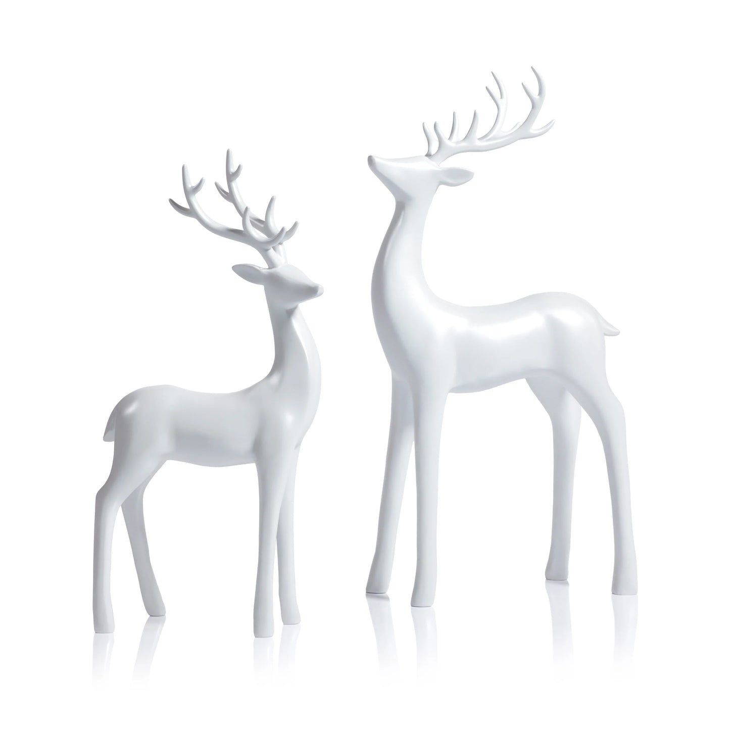Pearl White Deer /Set of 2