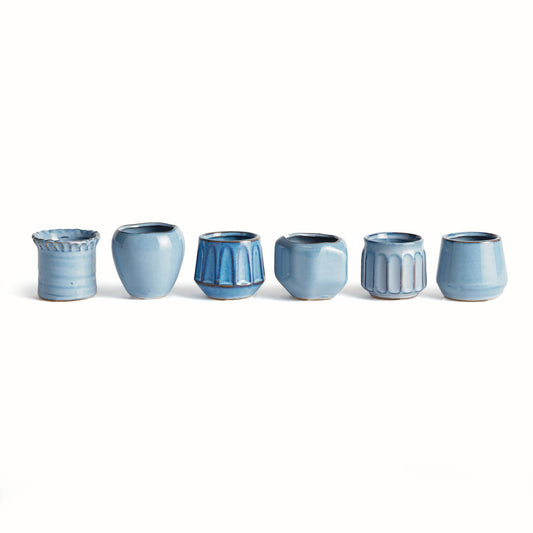 Dezie Mini Pots, Blue