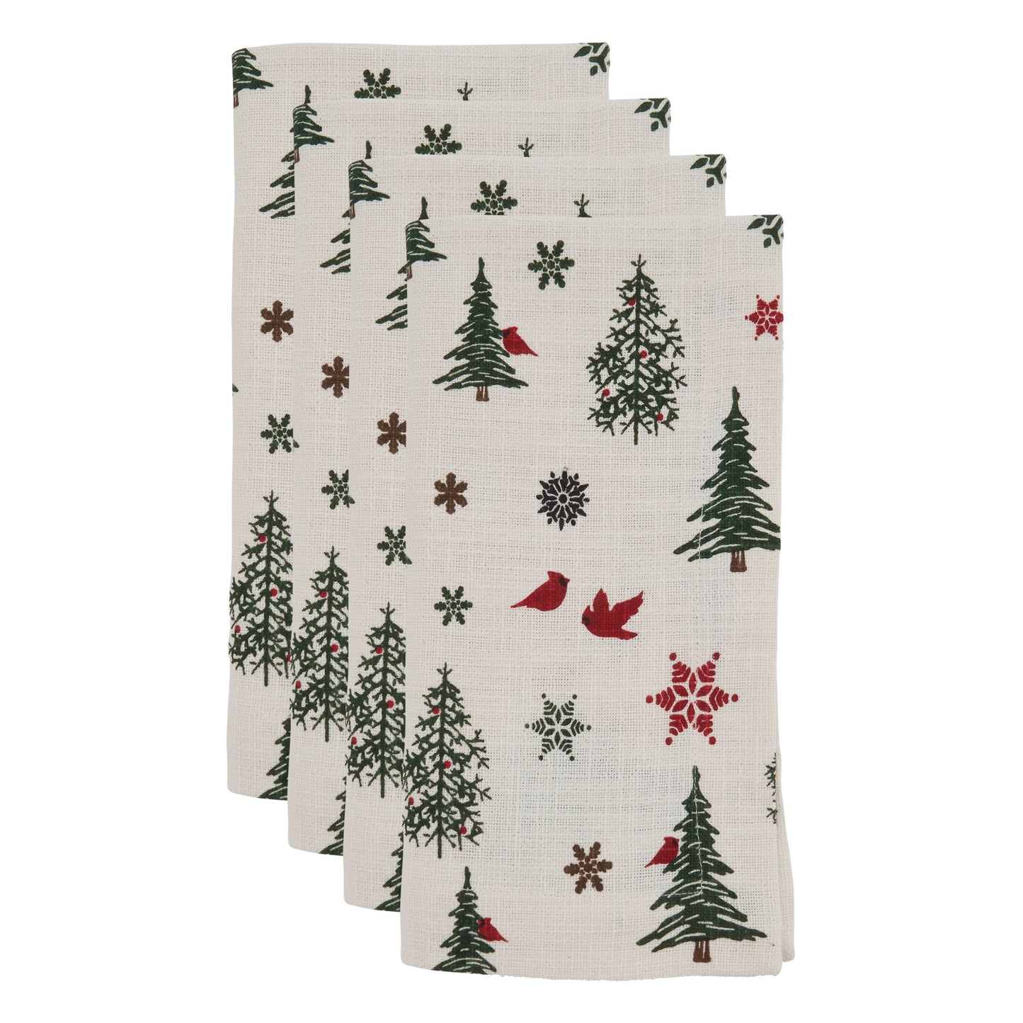 Christmas Tree Napkin: Ivory / 20" Set of 4