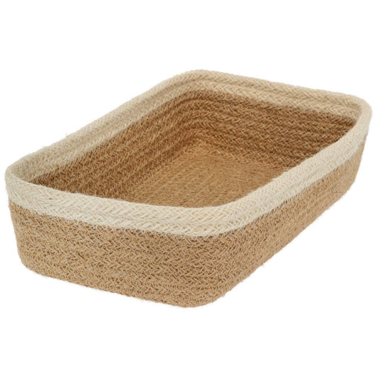 Natural Jute Guest Towel Napkin Caddy