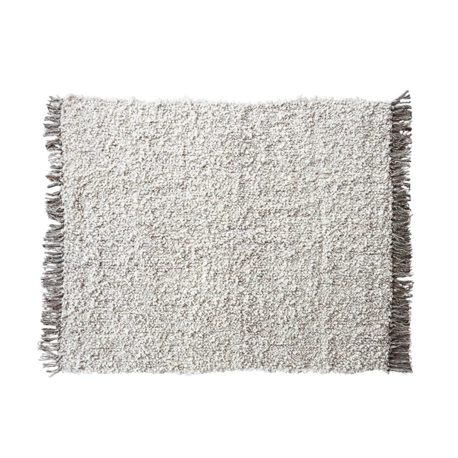 New Zealand Wool Blend Shag Throw