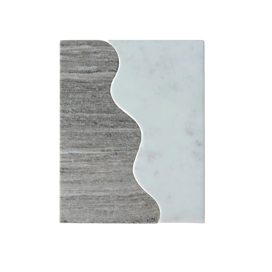 Wave Marble Cheese Board Set