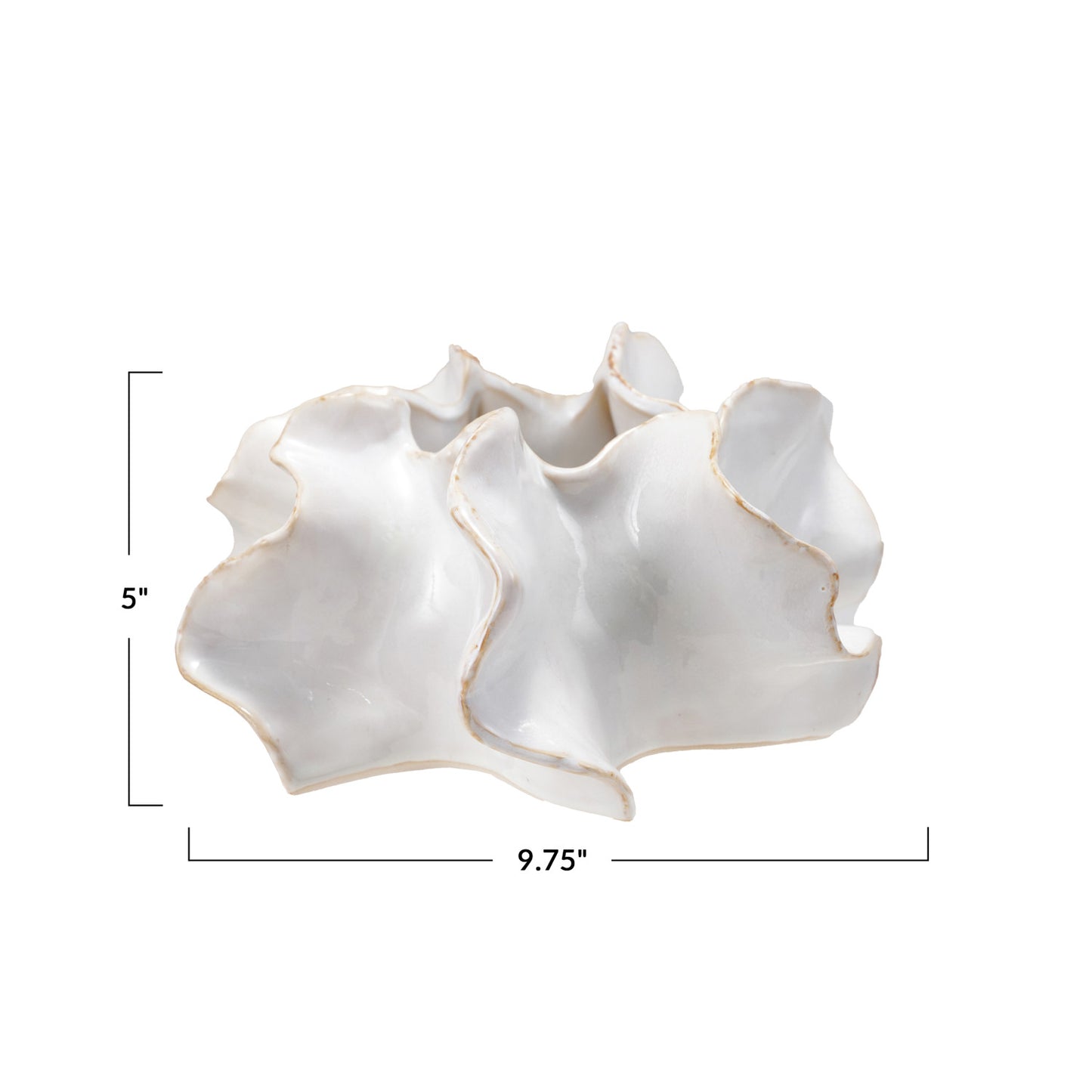 Organic Shaped Stoneware Planter