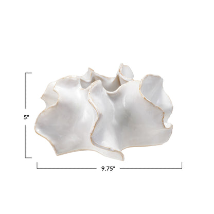 Organic Shaped Stoneware Planter