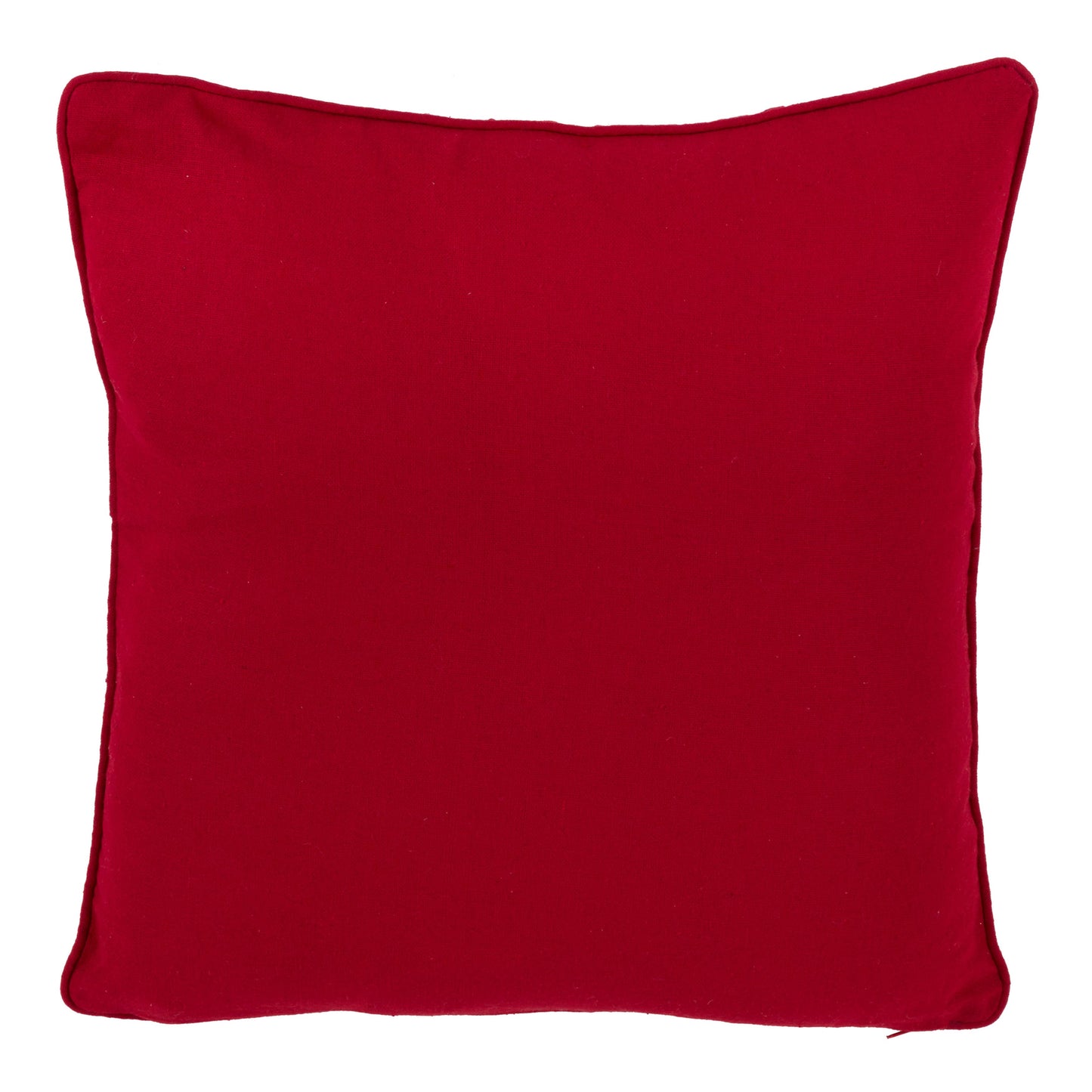 Snowflake Pillow-Down Filled: Red / Down Insert / 16"