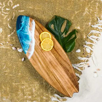 Resin Surfboard Charcuterie Board