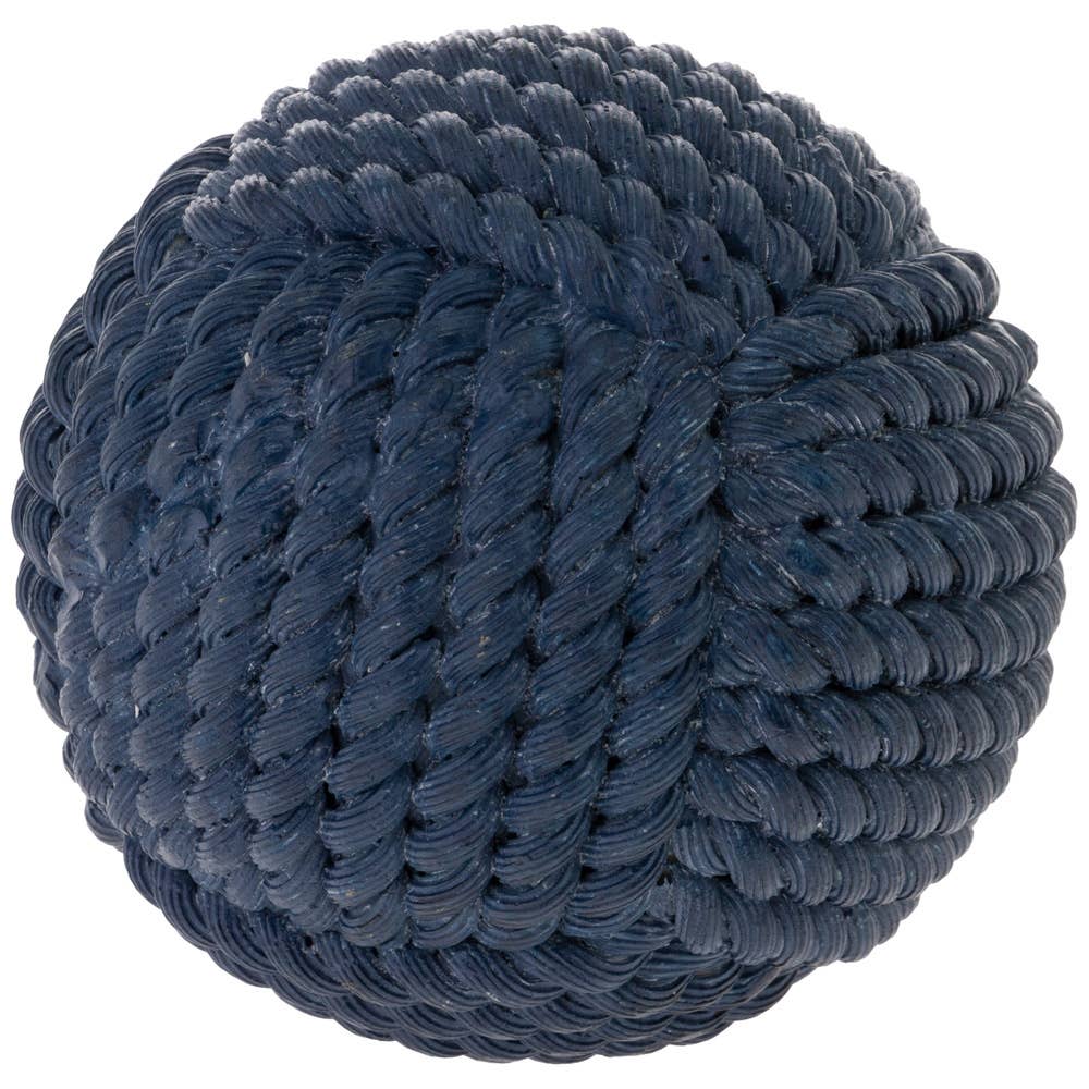 Blue Rope Ball Home Accent