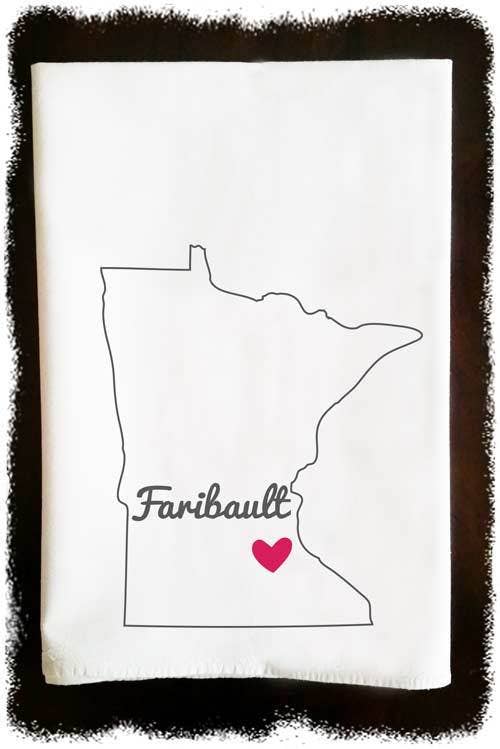 NJ Heart tea Towel