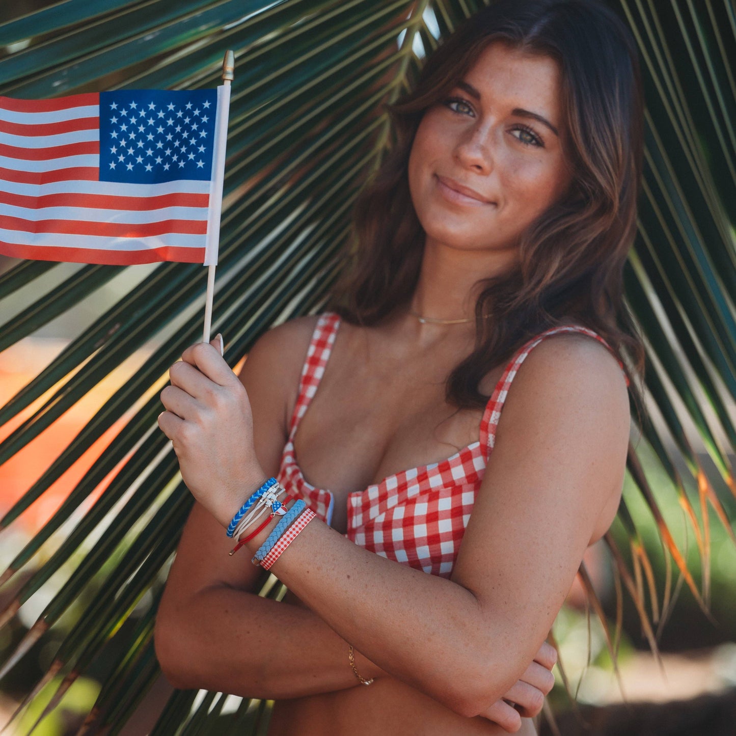 Red, White, Blue Hair Tie/Bracelets