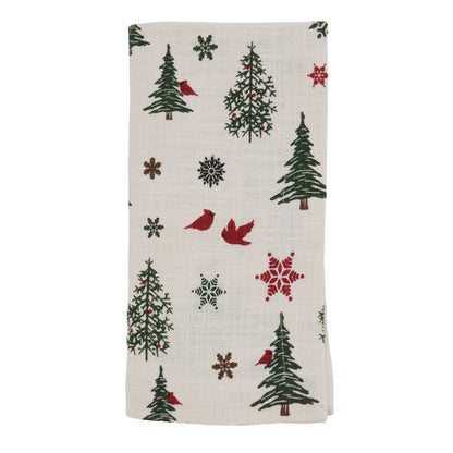 Christmas Tree Napkin: Ivory / 20" Set of 4