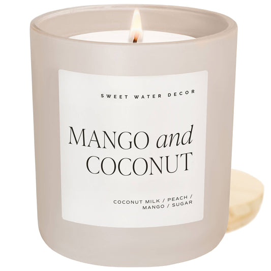 Mango and Coconut LG Soy Candle