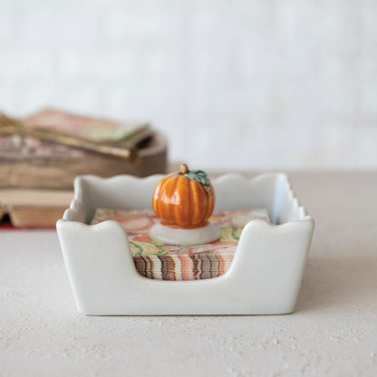 Napkin Holder w/ Pumpkin Weight