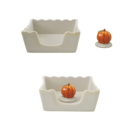Napkin Holder w/ Pumpkin Weight