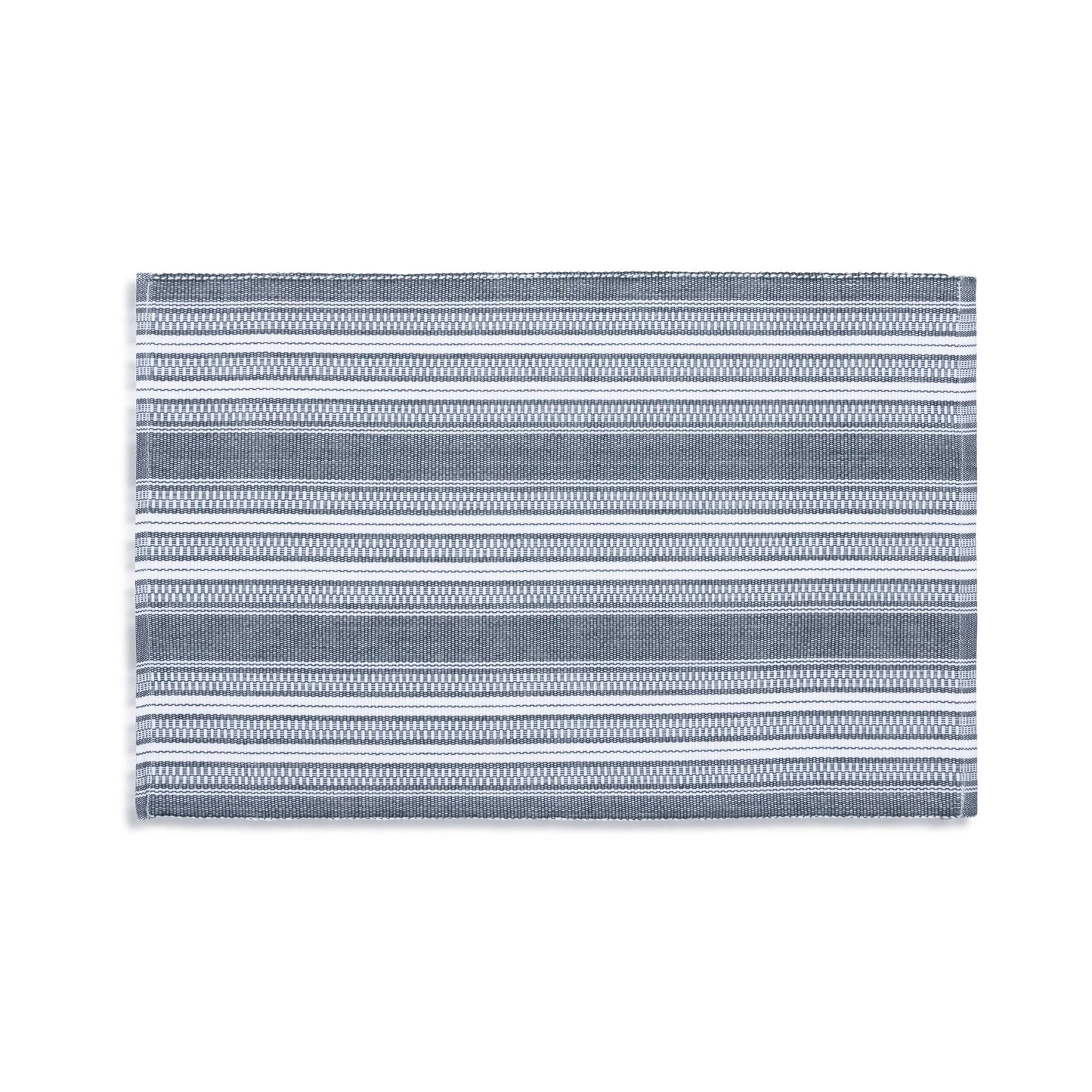 Black Stripe Woven  Placemat