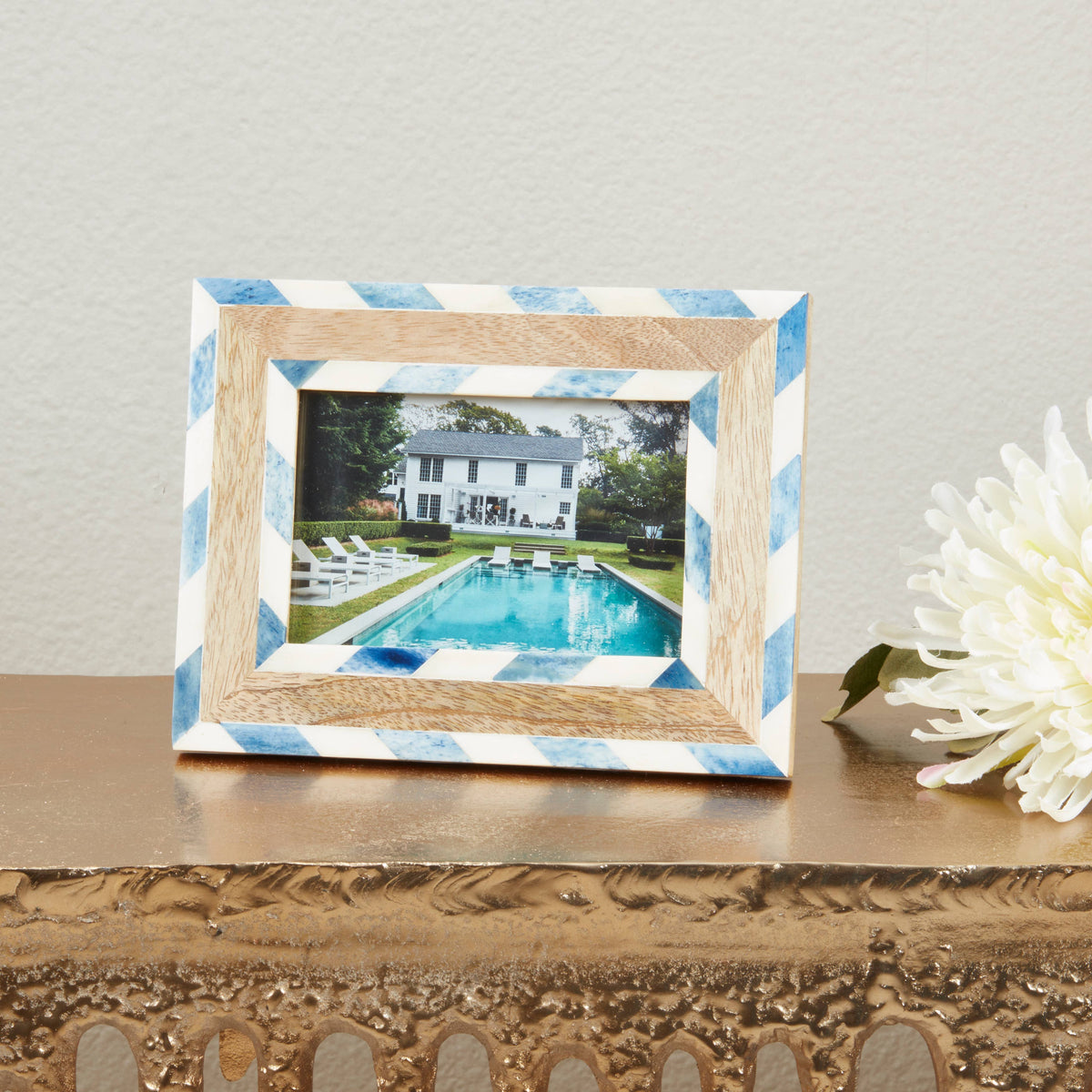 Chevron and Wood Photo Frame