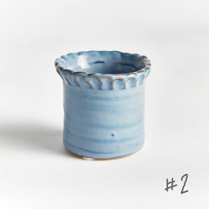 Dezie Mini Pots, Blue