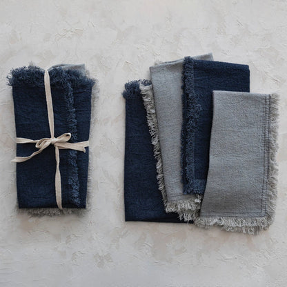 Napkin linen blend w/Fringe