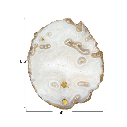 Agate & Metal Wall Lamp