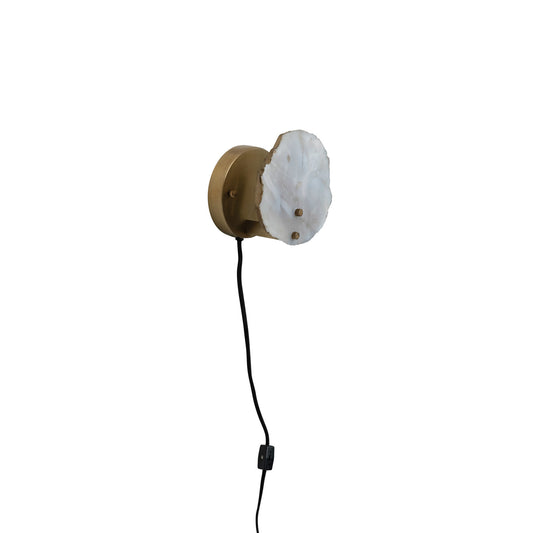 Agate & Metal Wall Lamp