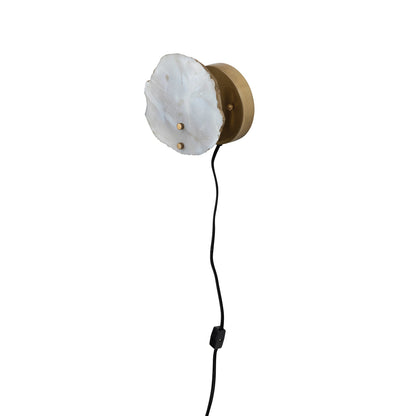 Agate & Metal Wall Lamp