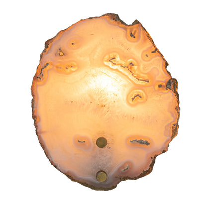 Agate & Metal Wall Lamp