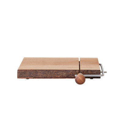 Wood Cheese Slicer w/ Bark Edge