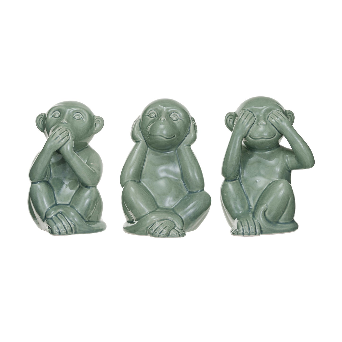 Hear/Speak/See No Evil Monkey Set