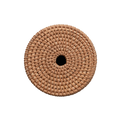 Rattan Toilet Paper Storage w/ Lid