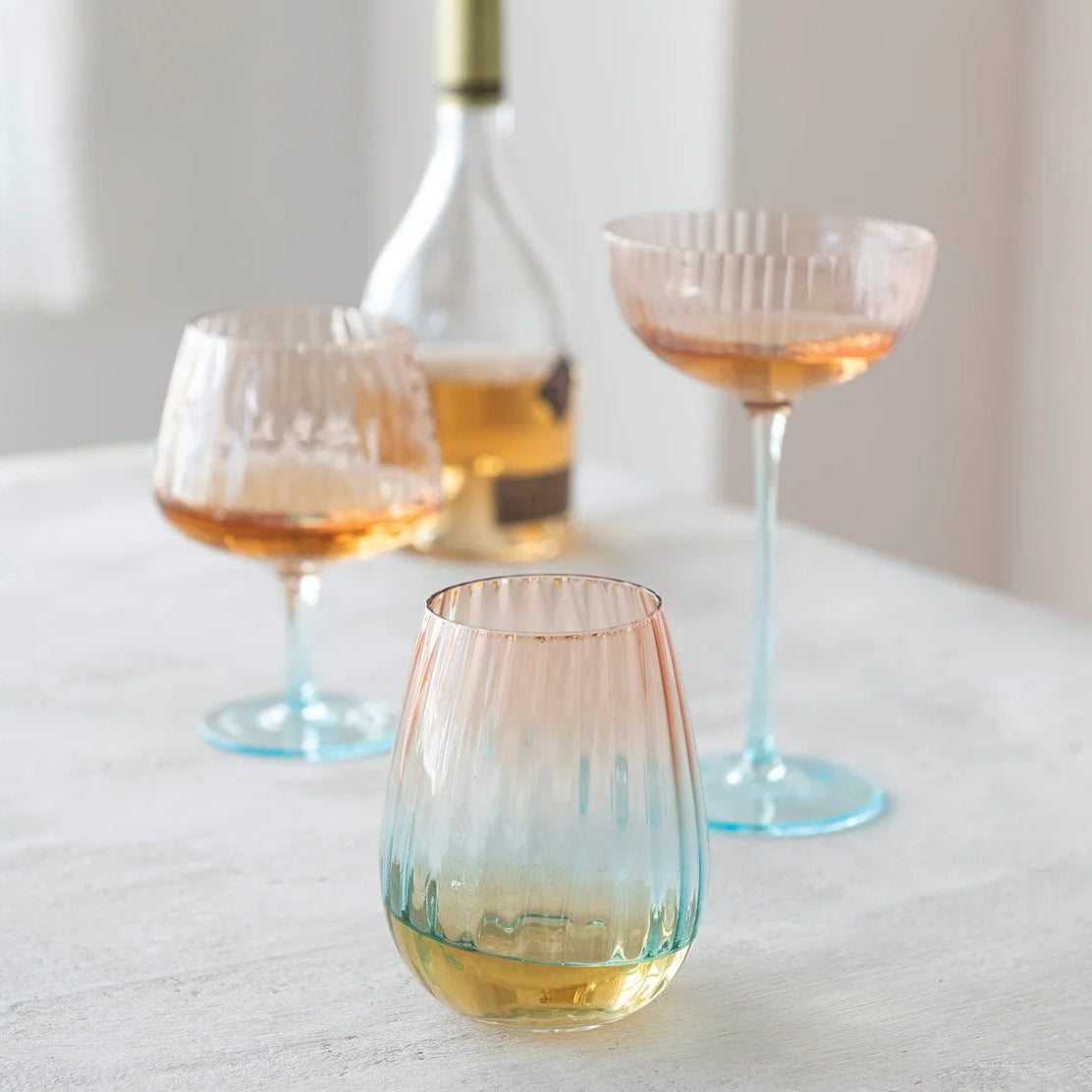 Two-Tone Wine Glasses