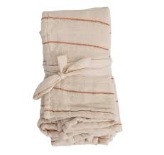 Napkins - Nat & Rust Cloth S/4