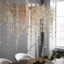 Chandelier Wood & Abaca Shells