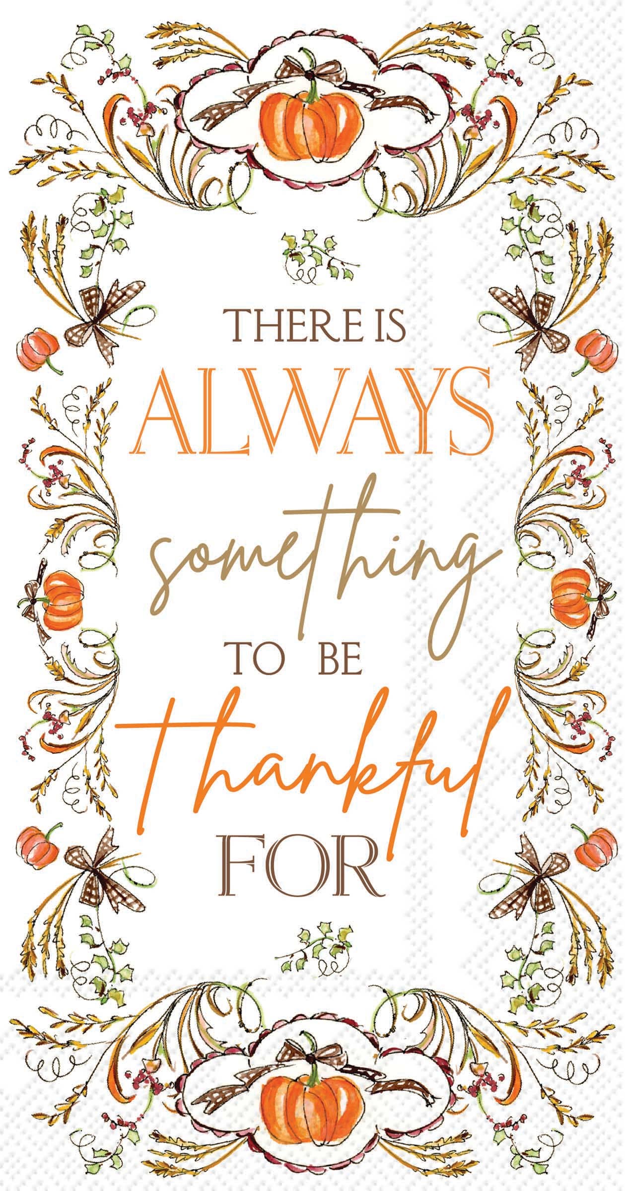 'Always Thankful' Guest Towels