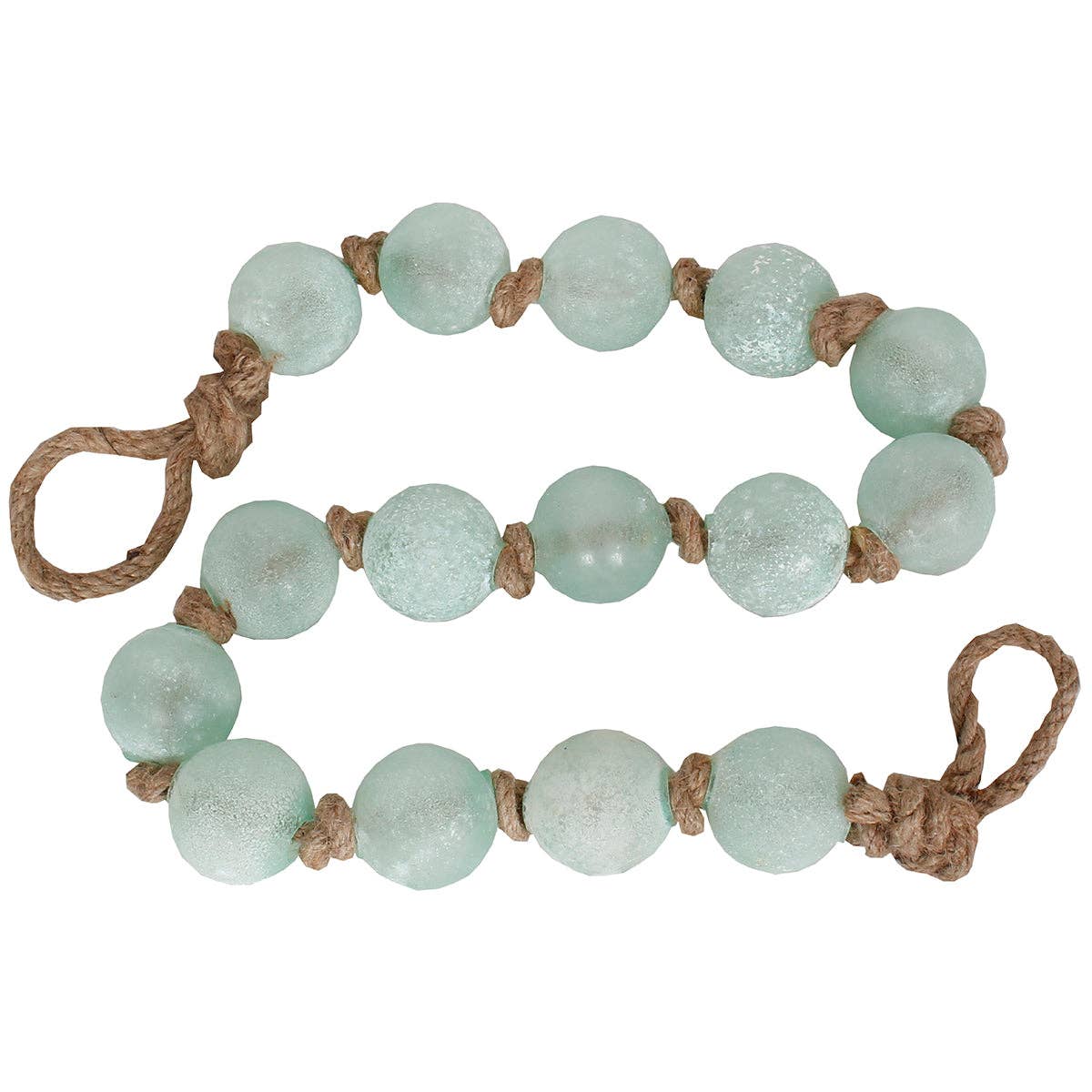 Glass Ball Garland on jute