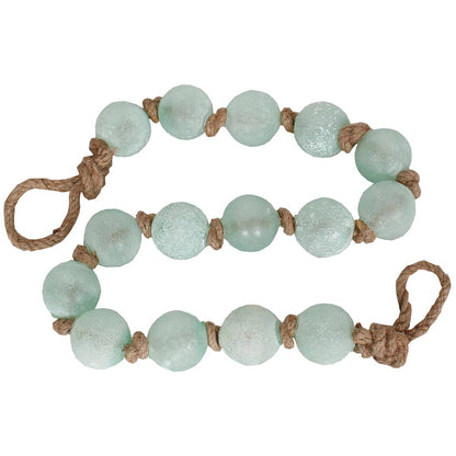 Glass Ball Garland on jute