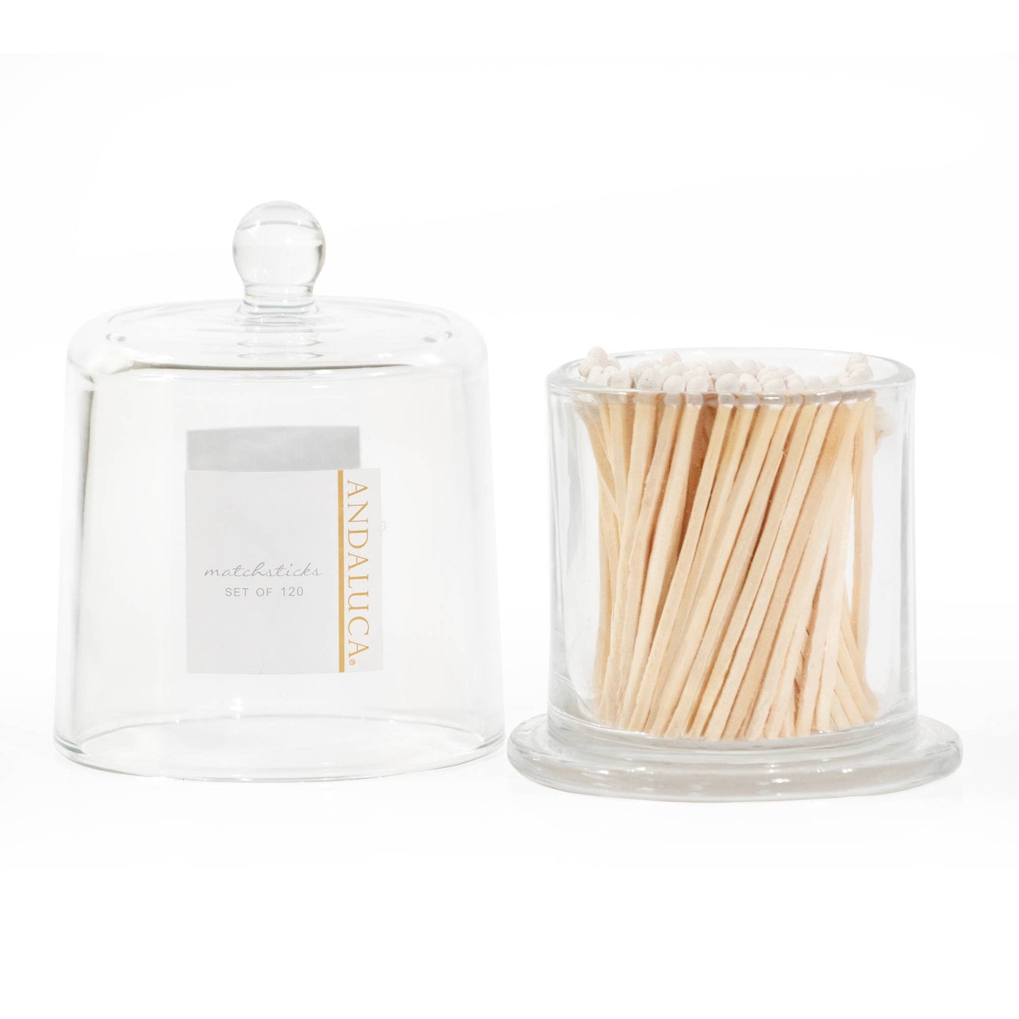 White Matches in Glass Jar