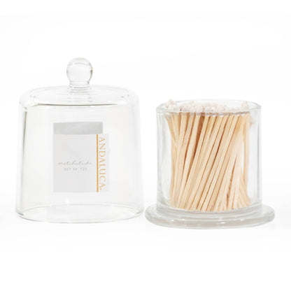 White Matches in Glass Jar