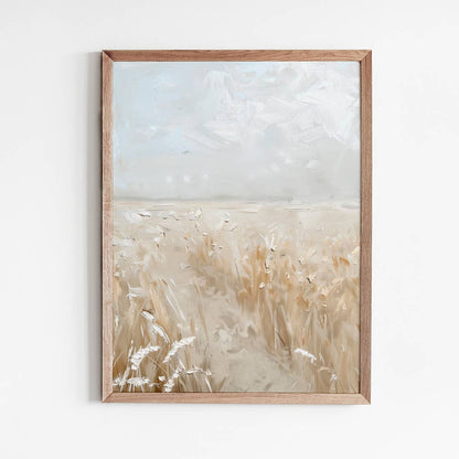Pampas Field Art Print w/ Frame